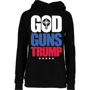 God Guns & Donald Trump Womens Funnel Neck Pullover Hood