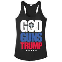 God Guns & Donald Trump Ladies PosiCharge Competitor Racerback Tank