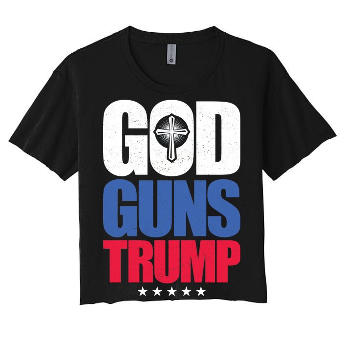 God Guns & Donald Trump Women's Crop Top Tee