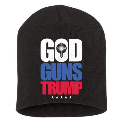 God Guns & Donald Trump Short Acrylic Beanie