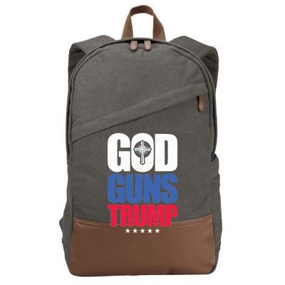 God Guns & Donald Trump Cotton Canvas Backpack