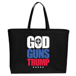 God Guns & Donald Trump Cotton Canvas Jumbo Tote