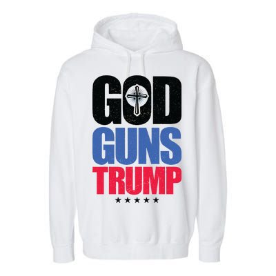 God Guns & Donald Trump Garment-Dyed Fleece Hoodie