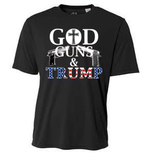 God Guns & Trump Donald President of the United States Cooling Performance Crew T-Shirt