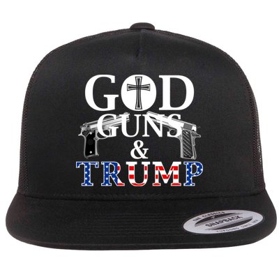 God Guns & Trump Donald President of the United States Flatbill Hat