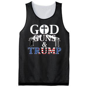 God Guns & Trump Donald President of the United States Mesh Reversible Basketball Jersey Tank