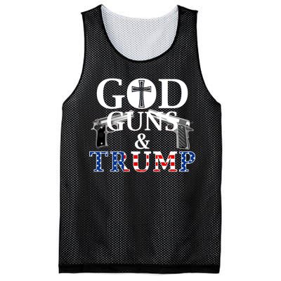 God Guns & Trump Donald President of the United States Mesh Reversible Basketball Jersey Tank