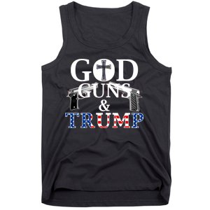 God Guns & Trump Donald President of the United States Tank Top