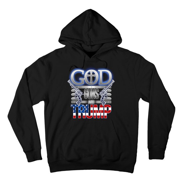 God Guns And Donald Trump Hoodie