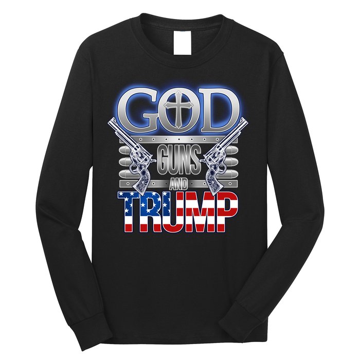 God Guns And Donald Trump Long Sleeve Shirt