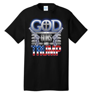 God Guns And Donald Trump Tall T-Shirt