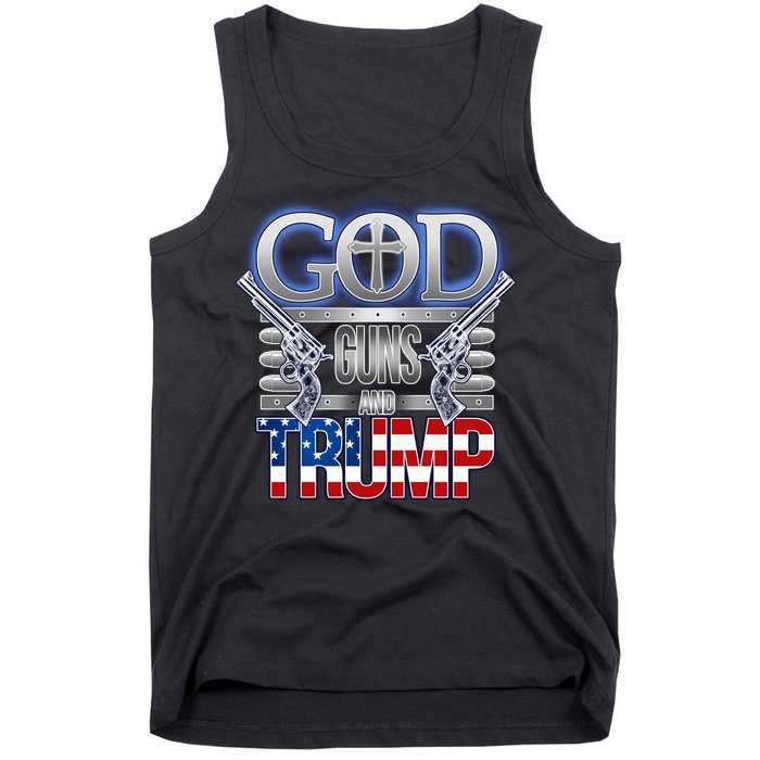 God Guns And Donald Trump Tank Top