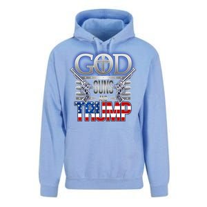 God Guns And Donald Trump Unisex Surf Hoodie