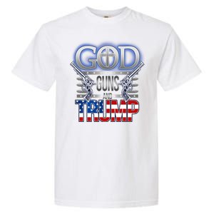 God Guns And Donald Trump Garment-Dyed Heavyweight T-Shirt