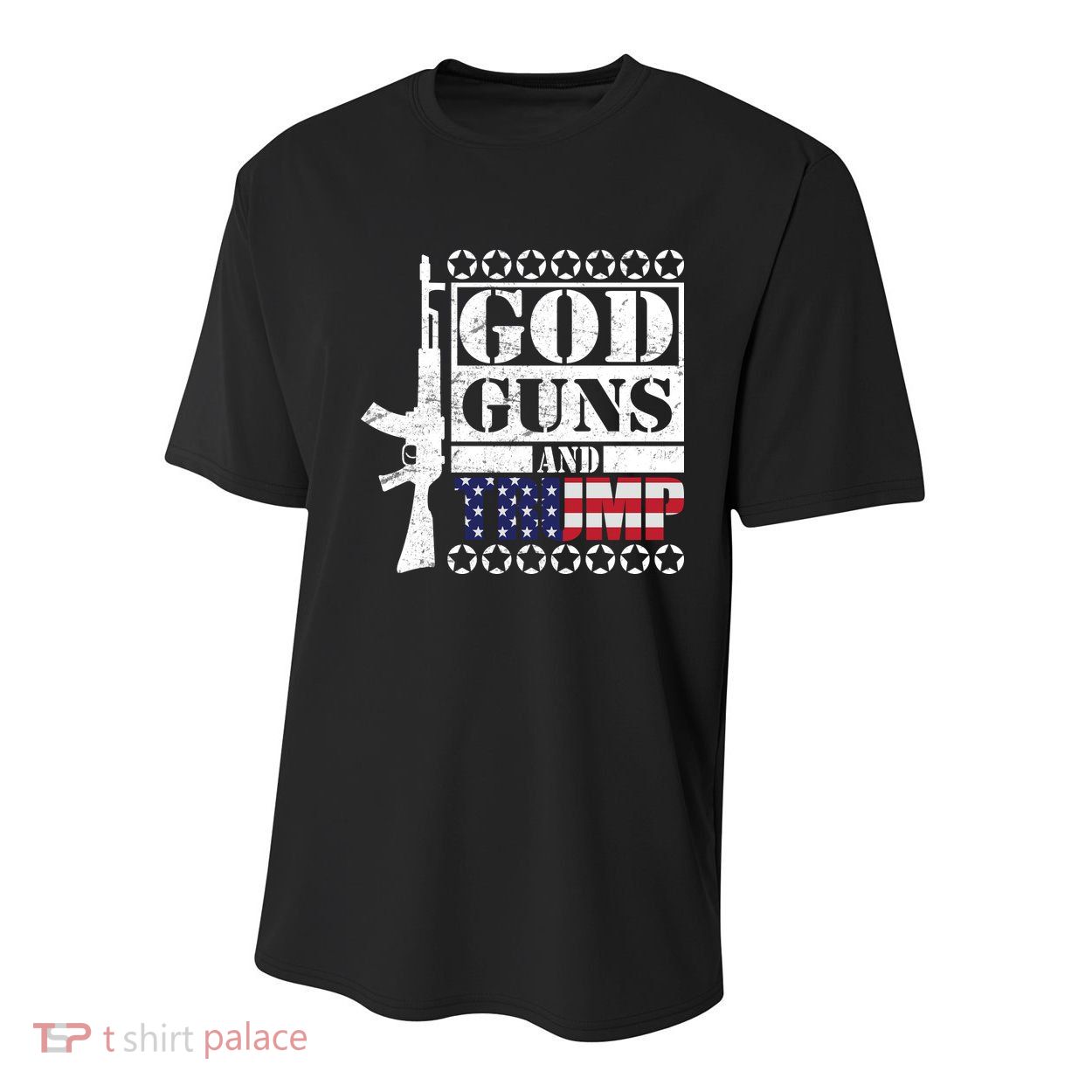 God Guns Trump Youth Performance Sprint T-Shirt