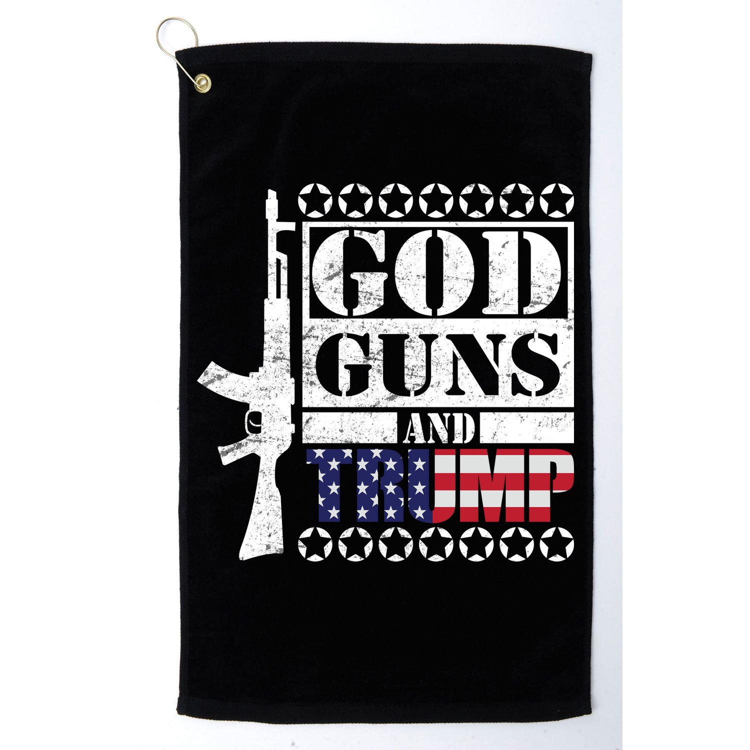 God Guns Trump Golf Towel