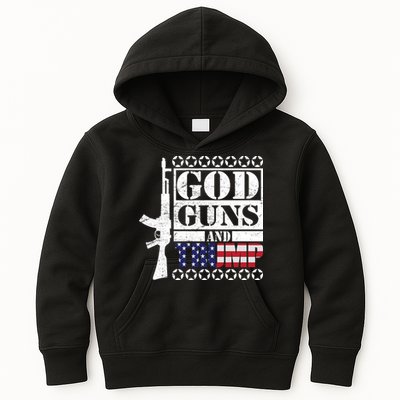 God Guns Trump Kids Hoodie