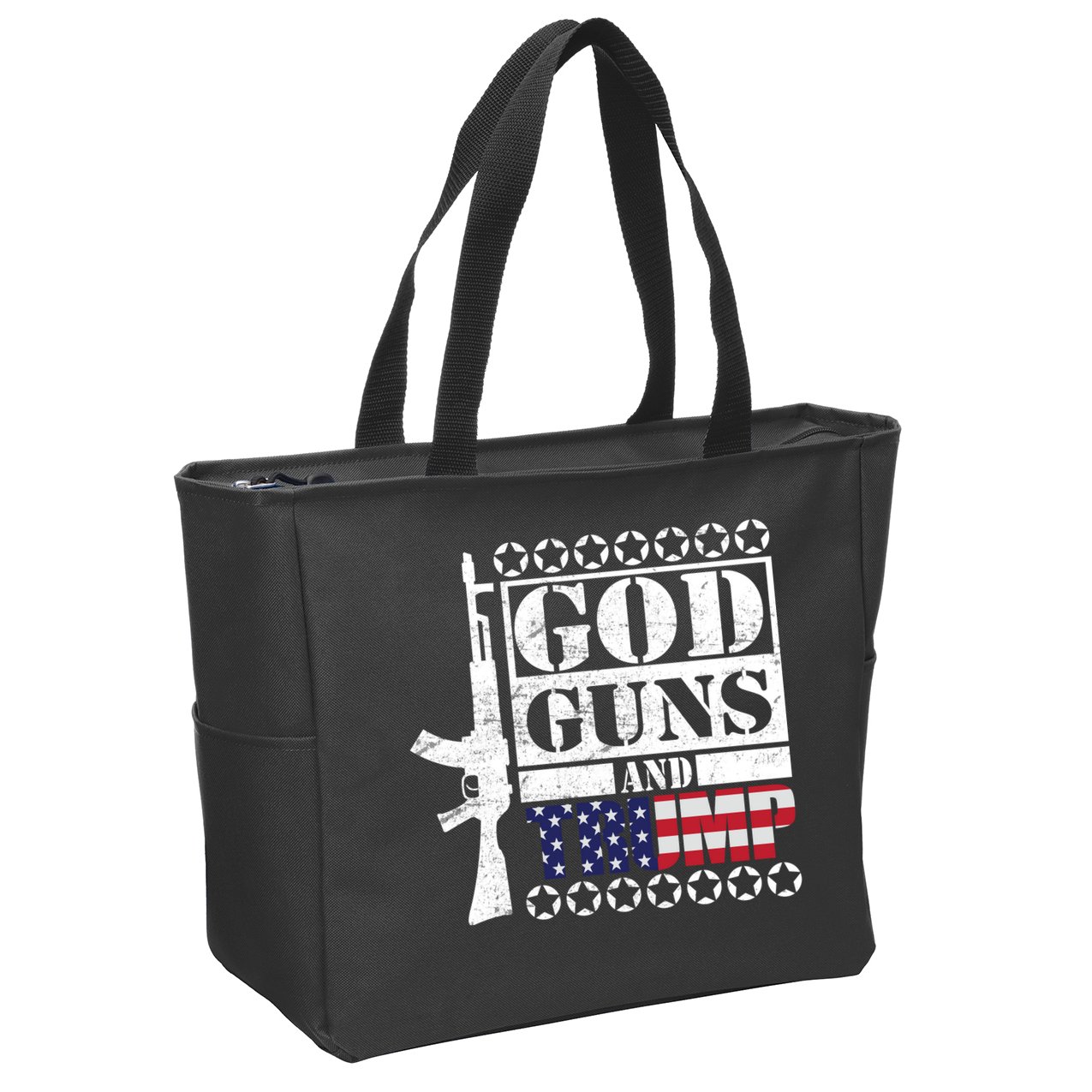 God Guns Trump Zip Tote Bag