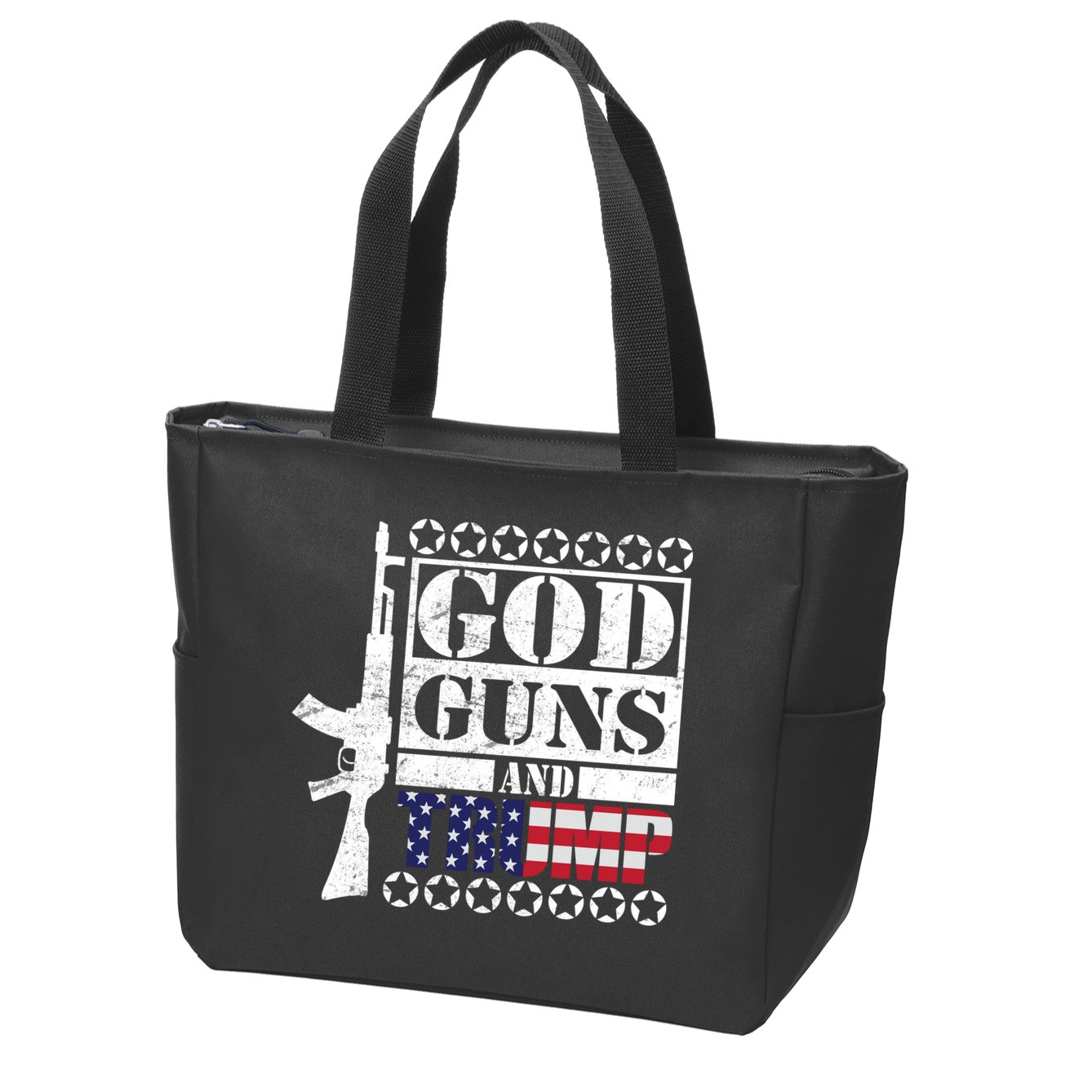 God Guns Trump Zip Tote Bag