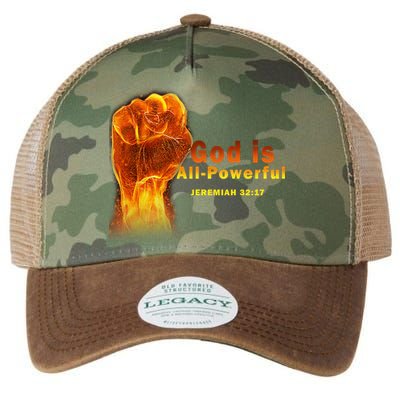 God is All-Powerful Legacy Tie Dye Trucker Hat