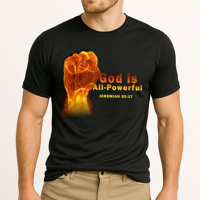 God is All-Powerful Cooling Performance Crew T-Shirt