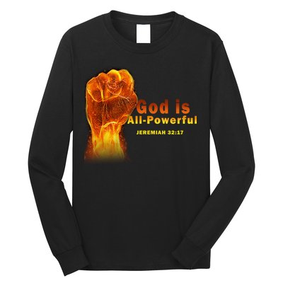 God is All-Powerful Long Sleeve Shirt