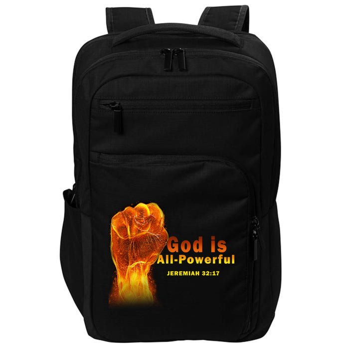 God is All-Powerful Impact Tech Backpack