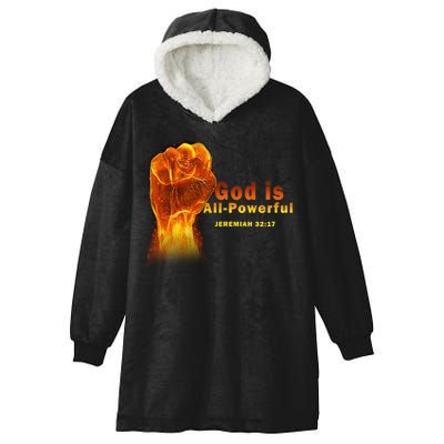 God is All-Powerful Hooded Wearable Blanket