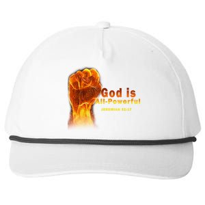 God is All-Powerful Snapback Five-Panel Rope Hat