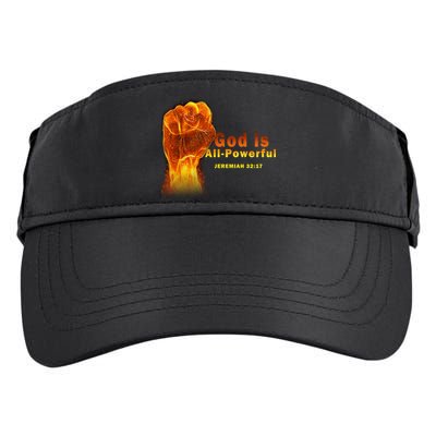 God is All-Powerful Adult Drive Performance Visor