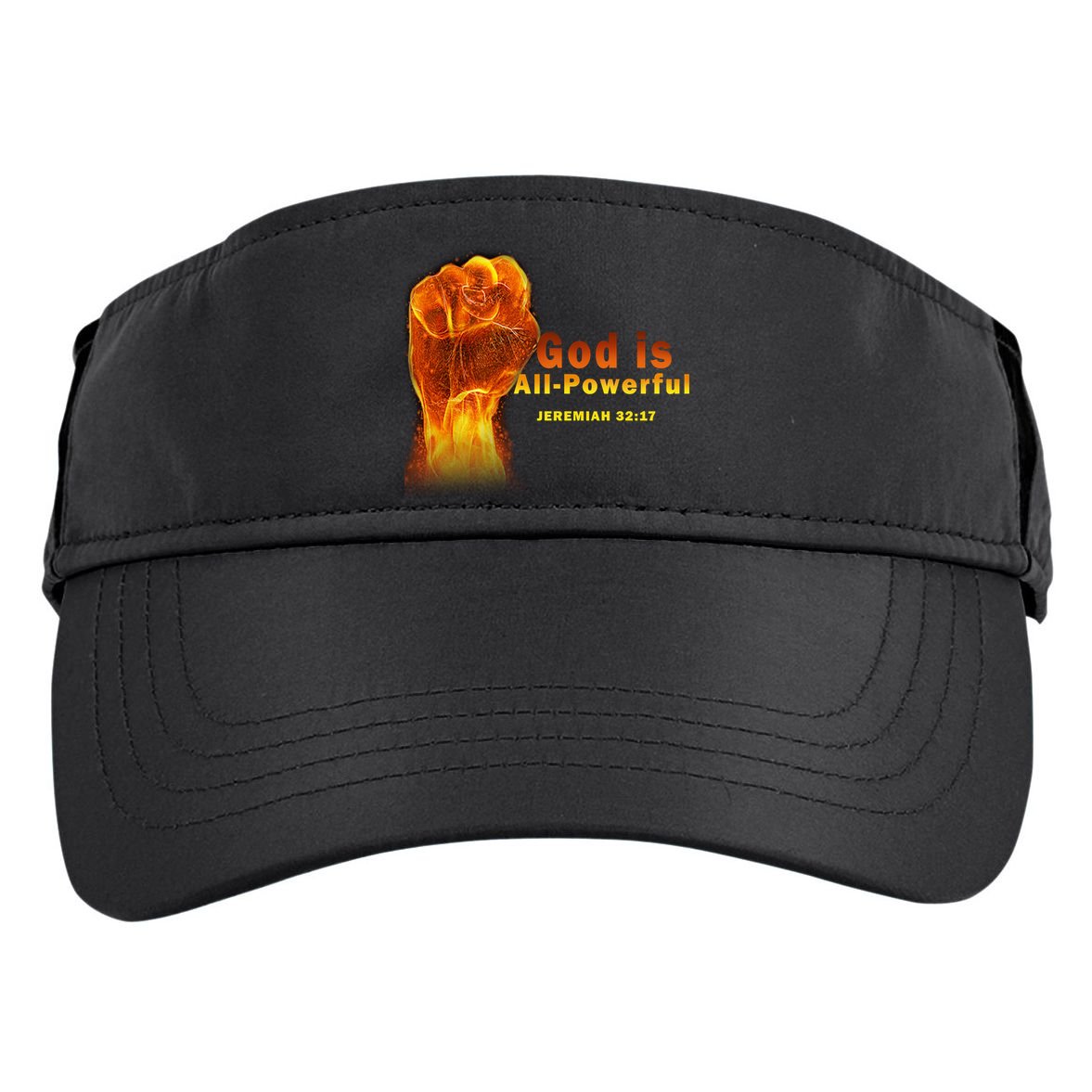 God is All-Powerful Adult Drive Performance Visor