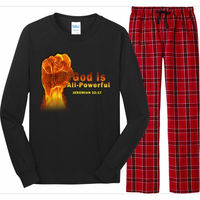 God is All-Powerful Long Sleeve Pajama Set