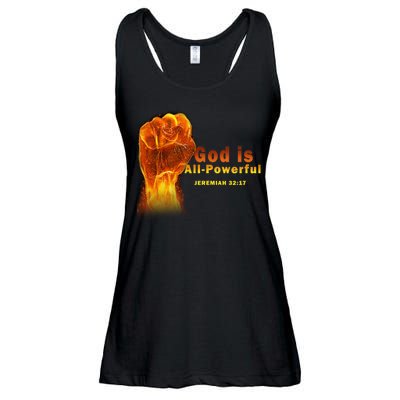 God is All-Powerful Ladies Essential Flowy Tank