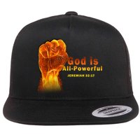 God is All-Powerful Flat Bill Trucker Hat