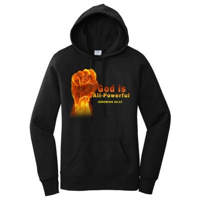 God is All-Powerful Women's Pullover Hoodie