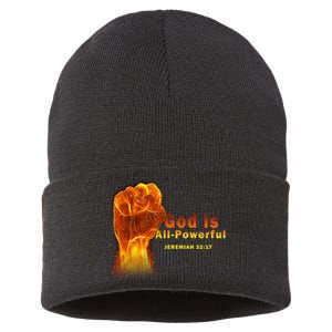 God is All-Powerful Sustainable Knit Beanie