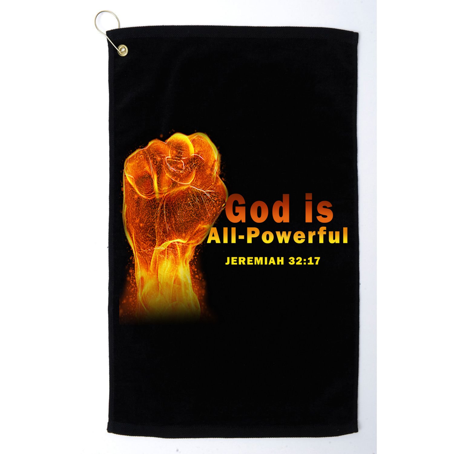 God is All-Powerful Golf Towel