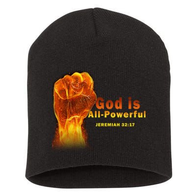 God is All-Powerful Short Acrylic Beanie