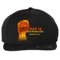 God is All-Powerful Wool Snapback Cap