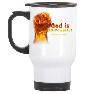 God is All-Powerful Stainless Steel Travel Mug