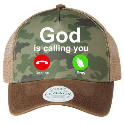 God Is Calling Decline or Pray Legacy Tie Dye Trucker Hat