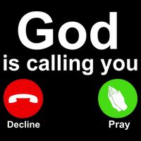 God Is Calling Decline or Pray 16 in Basic Backpack