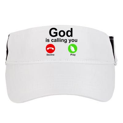 God Is Calling Decline or Pray Adult Drive Performance Visor