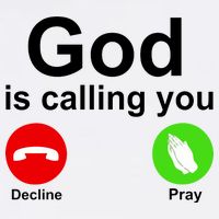 God Is Calling Decline or Pray Women's V-Neck T-Shirt