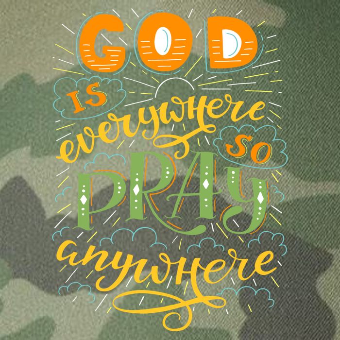 God is Everywhere So Pray Anywhere Legacy Tie Dye Trucker Hat