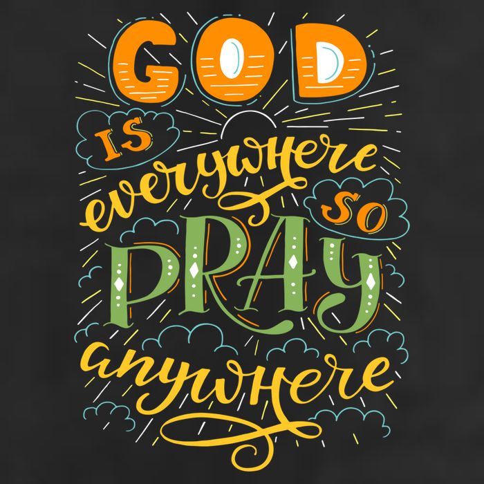 God is Everywhere So Pray Anywhere Cool Comfort Performance Bucket Hat