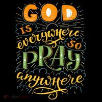 God is Everywhere So Pray Anywhere Cooling Performance Long Sleeve Crew