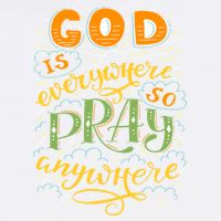 God is Everywhere So Pray Anywhere Garment-Dyed Sweatshirt
