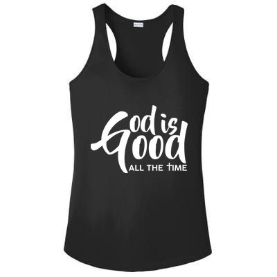 God is Good All the Time Ladies PosiCharge Competitor Racerback Tank