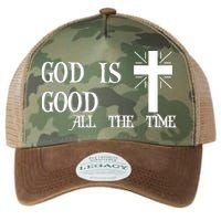 God Is Good All The Time With Cross Legacy Tie Dye Trucker Hat